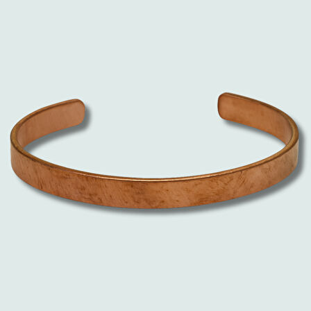 Erkek Bakır Bileklik - İsme Özel Yazılı - Esnek Yapılı
