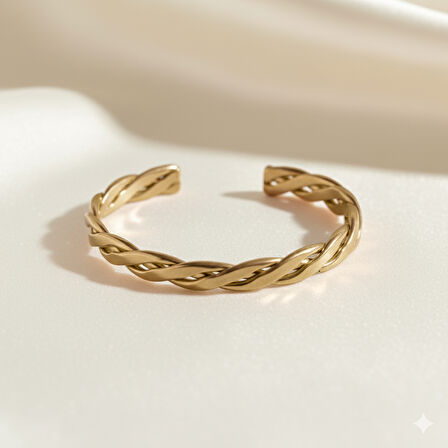 Kadın Bakır Bileklik - Otantik Burma Model - Ayarlanabilir Yapı