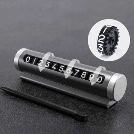 PARK-TEL NUMARATÖR LÜKS ÇEVİRMELİ METAL TORPİDO YAPIŞTIRMALI KROM