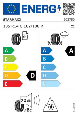 Starmaxx 185R14C 102/100R 8PR VANMAXX+ A/S (Dört Mevsim) (2026)