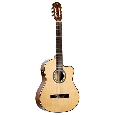 Ortega RCE141NT Family Series PRo Elektro Klasik Gitar (Natural)