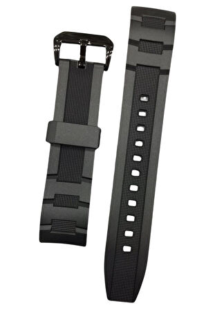 Casio Edifice EFR-516PB Siyah Orijinal Silikon Saat Kordonu