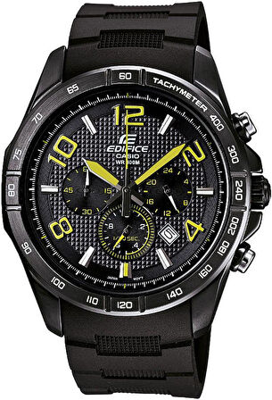 Casio Edifice EFR-516PB Siyah Orijinal Silikon Saat Kordonu