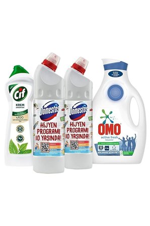 Cif + Domestos + Omo Temizlik Paketi