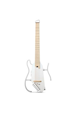 Hush-i Pro Elektro Akustik Gitar (Beyaz)
