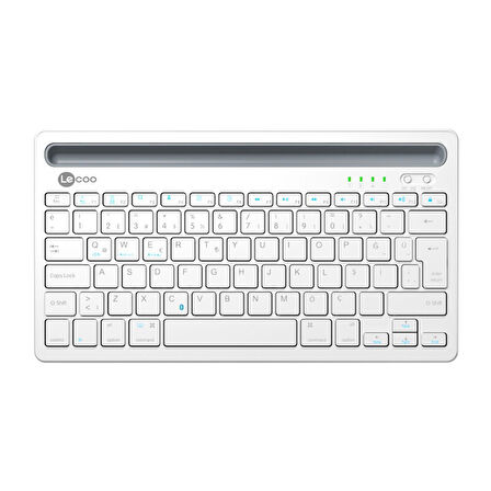 LENOVO LECOO BK100 Q Kablosuz Bluetoothlu Beyaz Klavye