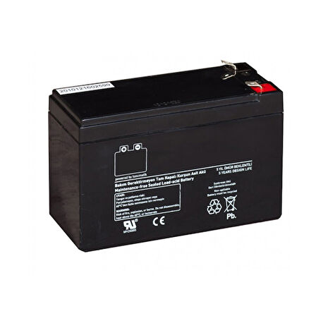 MAKELSAN 12V 9A Kuru Tip Bakımsız Akü