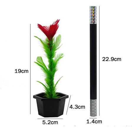 Periboia Çiçek Çıkaran Sihirli Çubuk Sihirli Çiçek Sihirbazlık Oyunu 