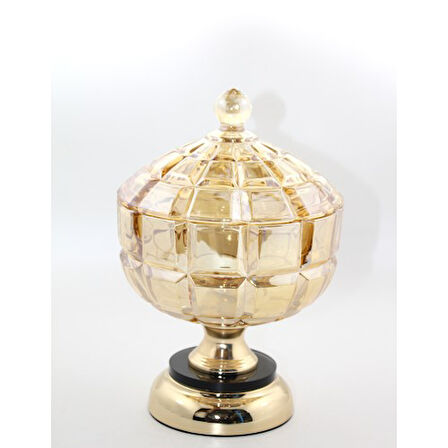 Periboia Kapaklı Cam Şekerlik Model 2 