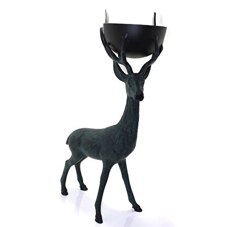 Periboia Metal Geyikli Kase 75 Cm 