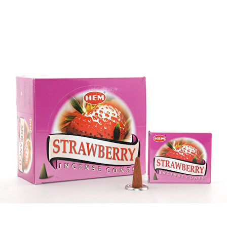 Periboia Strawberry Aromalı Konik Tütsü