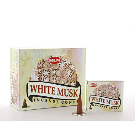Periboia White Musk Aromalı Konik Tütsü