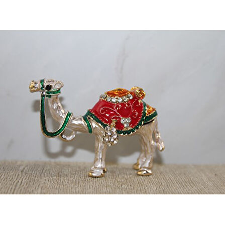 Periboia Swarovski Taşlı Minik Figür - Deve Model 2 