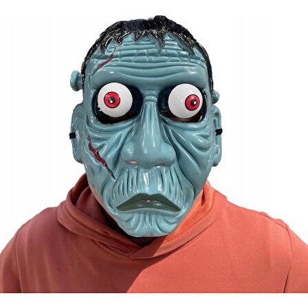Periboia Frankenstein Temalı Sallanan Oynar Gözlü Maske