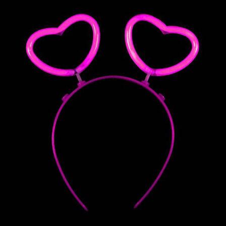 Periboia Glow Stick Karanlıkta Yanan Fosforlu Kalp Taç 12 Adet