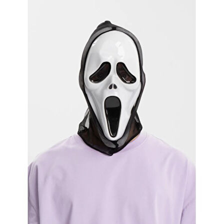 Periboia Kapşonlu Çığlık Maskesi Scream Maskesi 33x21 cm