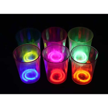 Periboia Karanlıkta Yanan Mega Glow Bardaklar 8 Adet