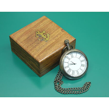 Periboia Ahşap Kutulu Köstekli Saat Model 1 