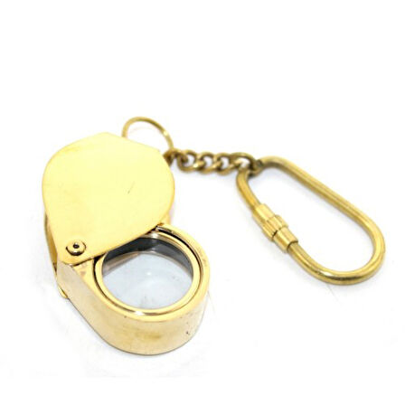 Periboia Pirinç Büyüteç Anahtarlık Model 2 