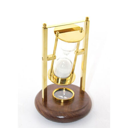 Periboia Pirinç Pusulalı Kum Saati Model 2