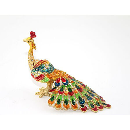 Periboia Swarovski Taşlı Tavuskuşu Model 1 