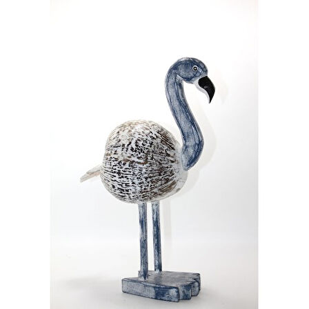 Periboia Ahşap Flamingo Figürü 