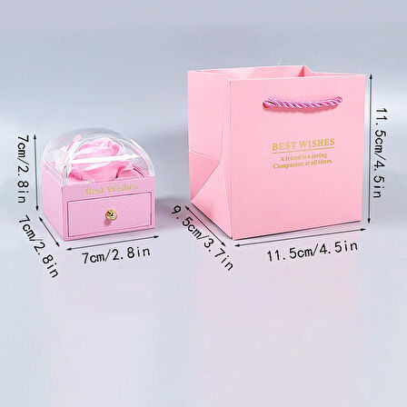 Periboia Sonsuzluk Gül Tasarımlı Takı Kutusu