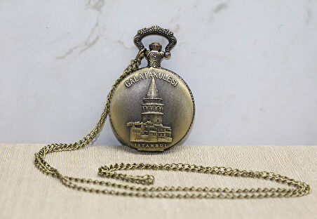 Periboia Galata Kulesi Tasarımlı Köstekli Saat