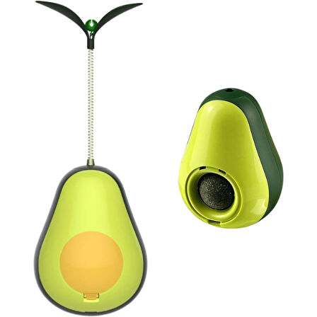 Periboia Avokado Şeklinde Kedi Naneli ve Mama Hazneli Kedi Oyuncağı