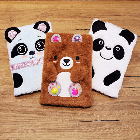 Periboia Panda Tasarımlı Peluş Defter