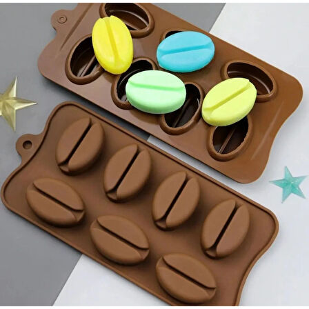 Periboia Kahve Çekirdeği Şekilli Silikon Kalıp 