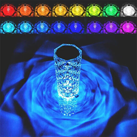 Periboia Kristal LED Kumandalı Ve Dokunmatik Masa Lambası