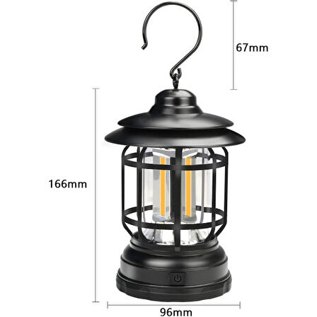 Periboia Retro LED Kamp Lambası