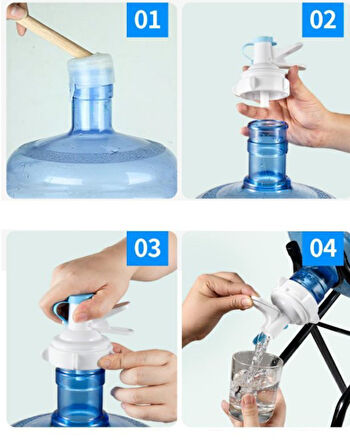 Periboia Damacana Musluk Başlığı ve Metal Ayak Stand Seti