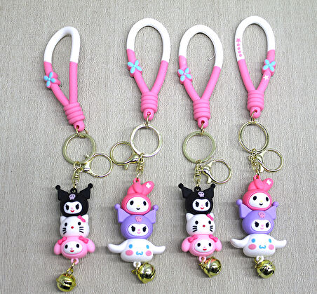 Periboia Hello Kitty Ve Arkadaşları Silikon Anahtarlık