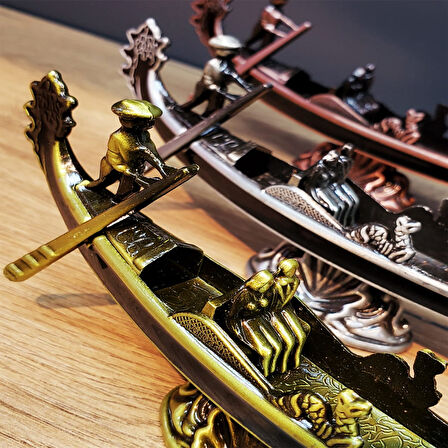 Periboia Metal Dekoratif Venedik Kayık