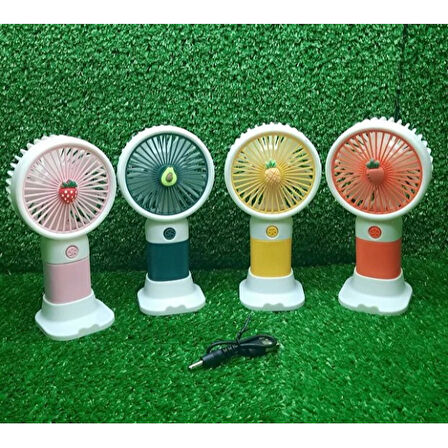 Periboia Sevimli Tasarımlı Telefon Tutuculu El Fanı