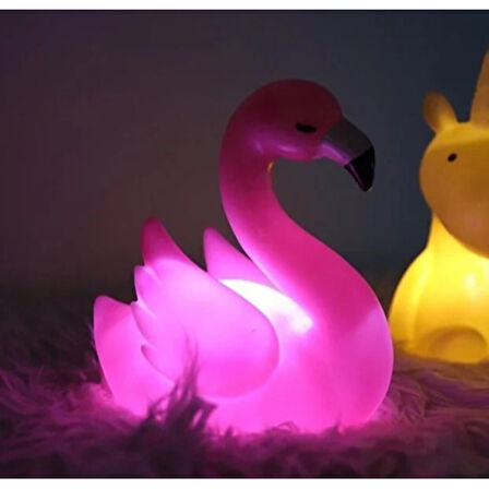 Periboia LED Işıklı Flamingo Masa Lambası
