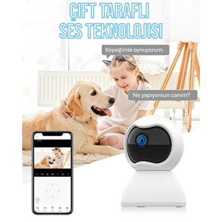 Periboia Çift Taraflı Ses Özellikli Wi-Fi Kamera