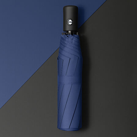 Periboia Mavi Kılıflı Otomatik Kompakt Şemsiye