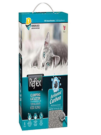 Reflex BOX 6LT ACTIVATED CARBON KEDİ KUMU