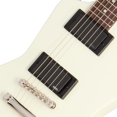 Epiphone Inspired by Gibson Explorer ‘80s EMG Elektro Gitar  (Classic White)