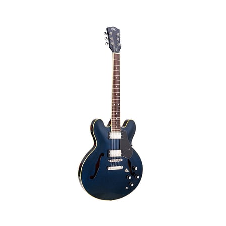 SX SEL6GBU Semi Hollow Elektro Gitar (Glitter Blue)