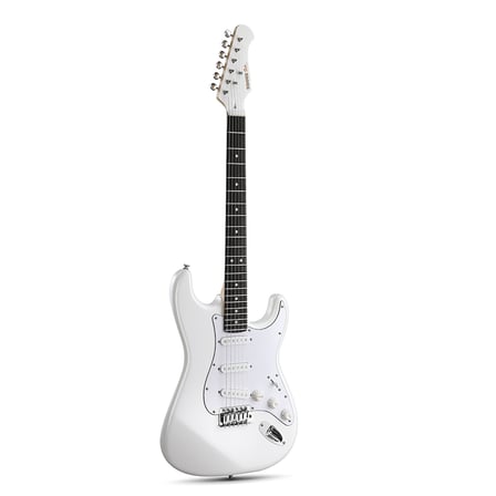 Donner DST Seeker Deluxe Amfili Elektro Gitar Seti (Beyaz)