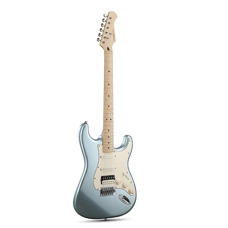 Donner DST Seeker Deluxe Amfili Elektro Gitar Seti (Metallic Blue)