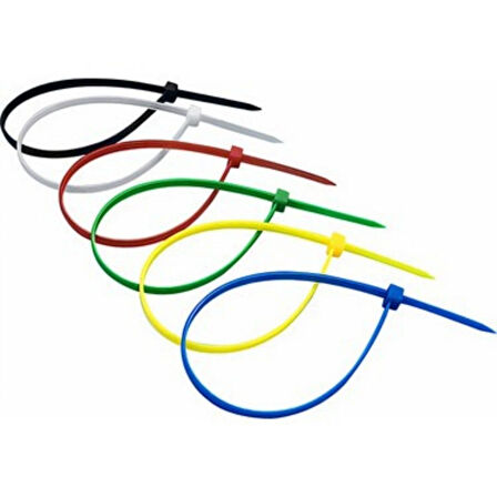 Periboia 30 Adet Renkli Plastik Cırt Kelepçe Kablo Bağı Kablo Düzenleyici