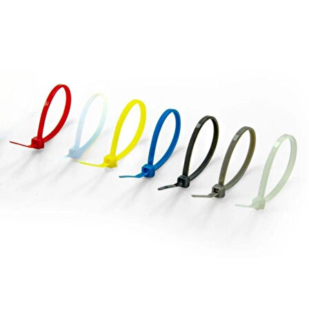 Periboia 30 Adet Renkli Plastik Cırt Kelepçe Kablo Bağı Kablo Düzenleyici