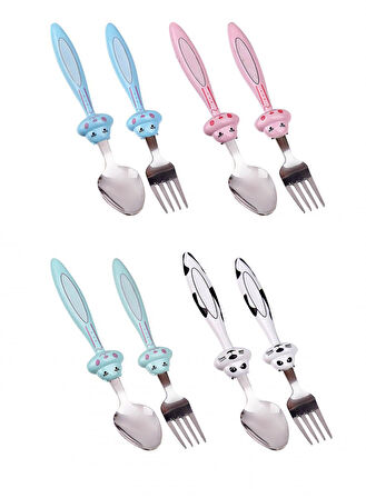 Periboia Bebek Çatal Kaşık Seti - 18 cm