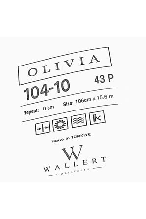 hasır keten dokulu düz silinebilir duvar kağıdı 104-10 | wallert olivia, kırık beyaz, kağıt taban taban + vinil kaplama - 16.5 m²