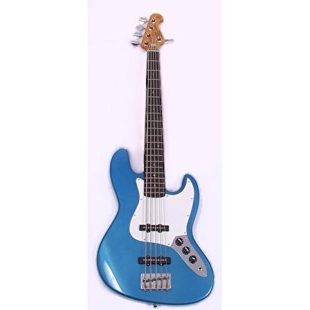 SX SJB62 /5/LPB 5 Telli Bas Gitar (Lake Placid Blue)